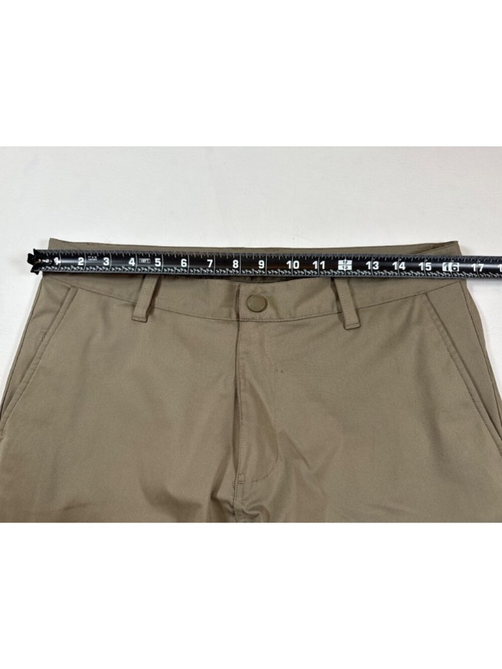 Rhone Mens Commuter Pants Khaki Size 32 X 32 Button & Zipper Front (Y710) - Picture 3 of 8